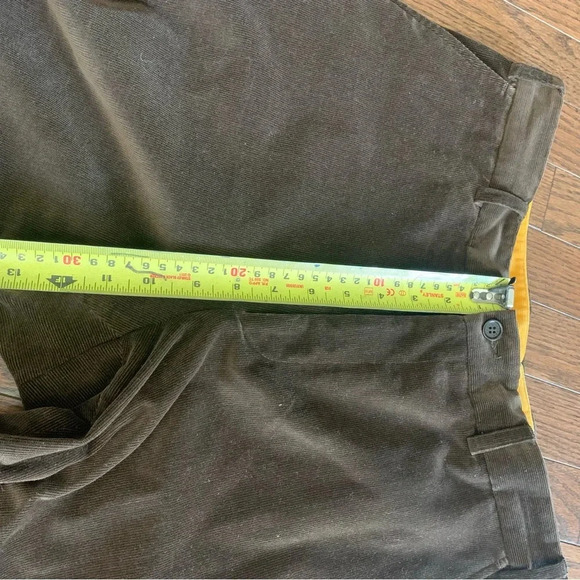 Paul & Shark Yachting Brown Tapered Leg Corduroy Cotton Trousers Size 34 USA - Picture 4 of 16